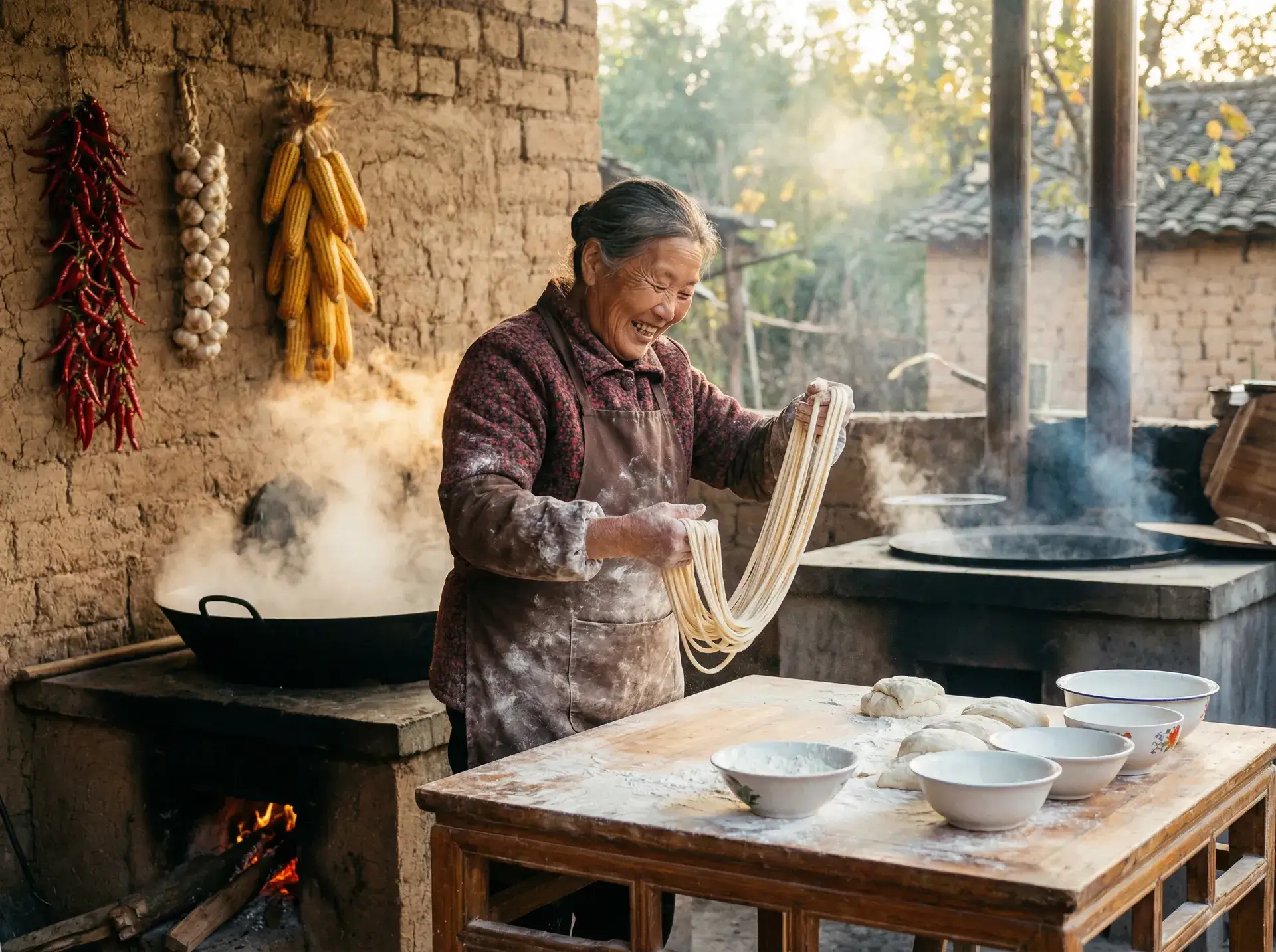 农家大嫂手擀面 - 高清无H码动漫在线观看网站 乡村美食